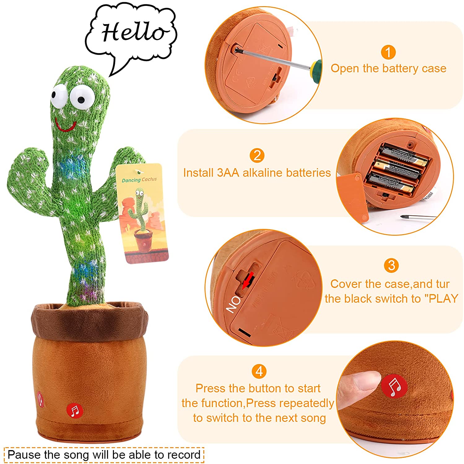 Dancing Cactus Toy